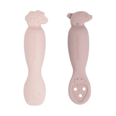 Done By Deer Tiny Farm Oefen Lepel Set - Powder