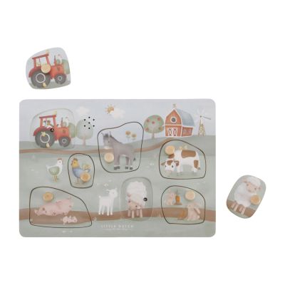 Little Dutch Geluidenpuzzel Little Farm FSC