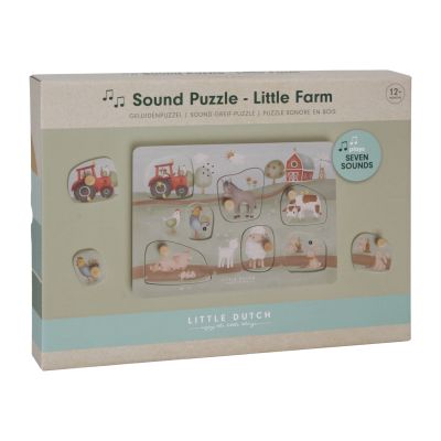 Little Dutch Geluidenpuzzel Little Farm FSC