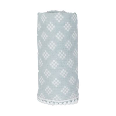 Lodger Tribe Muslin Inbakerdoek - 120 x 120 cm - Ice Flow Lodger Tribe Muslin Inbakerdoek - 120 x 120 cm - Ice Flow