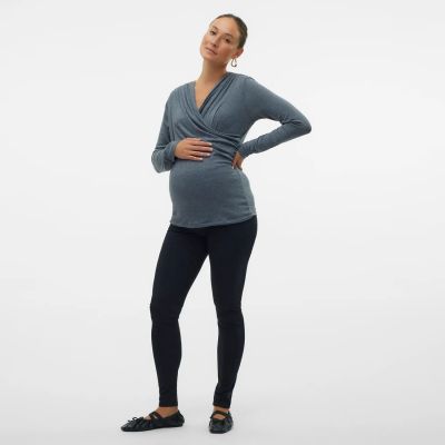 MAMA.LICIOUS Zwangerschapslegging - Emma - 2-Pack - Maat XS - Zwart
