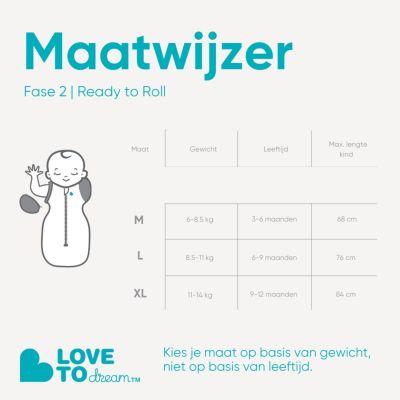 Love To Dream Transition Bag Fase 2 - 1.0 TOG - Maat M - White Dreamer