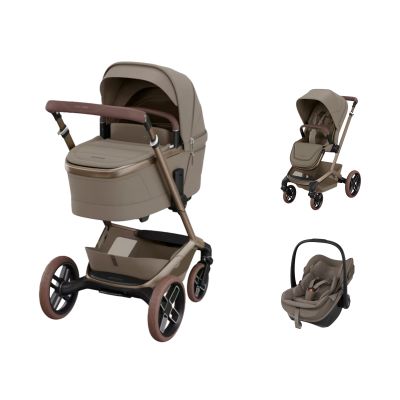 Maxi-Cosi Fame 3-in-1 Kinderwagen Met Pebble Slide Pro Autostoel - Oak Truffle