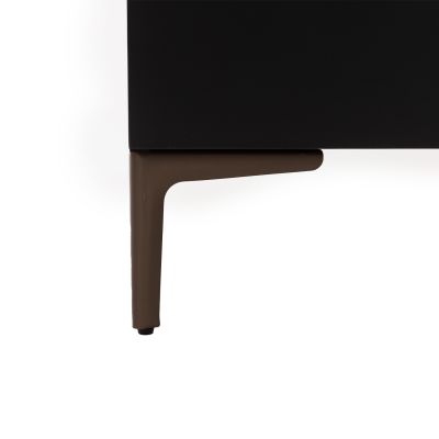 TWF Ledikant 60 x 120 - Commode 3 Laden - Hanglegkast 2 Deuren 1 Lade Modena Metaal