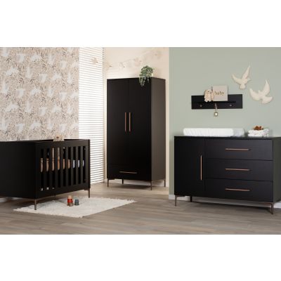 TWF Meegroeibed - Commode XL 3 Laden 1 Deur - Hanglegkast 2 Deuren 1 Lade Modena Metaal TWF Meegroeibed - Commode XL 3 Laden 1 Deur - Hanglegkast 2 Deuren 1 Lade Modena Metaal