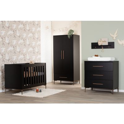 TWF Meegroeibed - Commode 3 Laden - Hanglegkast 2 Deuren 1 Lade Modena Metaal