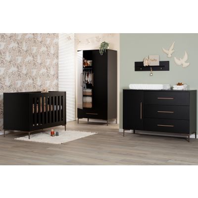 TWF Ledikant 70 x 140 - Commode XL 3 Laden 1 Deur - Hanglegkast 2 Deuren 1 Lade Modena Metaal TWF Ledikant 70 x 140 - Commode XL 3 Laden 1 Deur - Hanglegkast 2 Deuren 1 Lade Modena Metaal