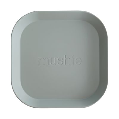 Mushie Square Bord - 2 Stuks - Sage