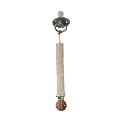 Mushie Speenkoord Linnen Blush/Cream 2-Pack Mushie Speenkoord Linnen Blush/Cream 2-Pack