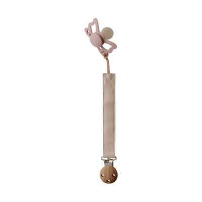 Mushie Speenkoord Linnen Olive/Shifting Sand 2-Pack