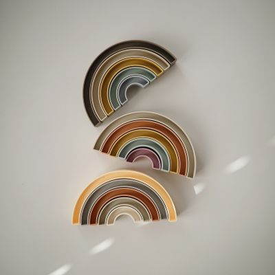 Mushie Stacker Toy Rainbow - Hillside