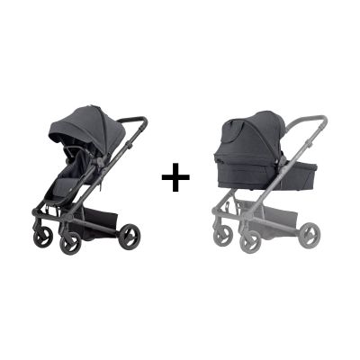 Mutsy Kinderwagen Nexo Plus Complete Black Frame - Black Grip - Black