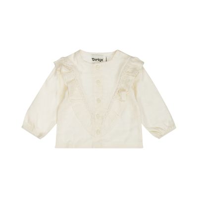 Dirkje Blouse met Lange Mouwen – Maat 68 – Off‑white