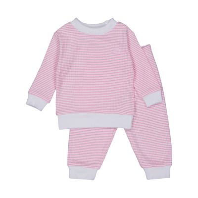 Feetje Pyjama Wafel Lichtroze maat 56
