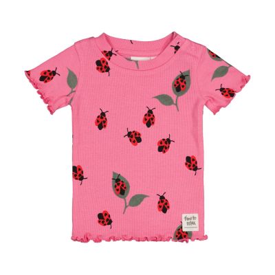 Feetje Premium Summerwear Shortama - Lily Ladybug - Mt. 74 - Roze