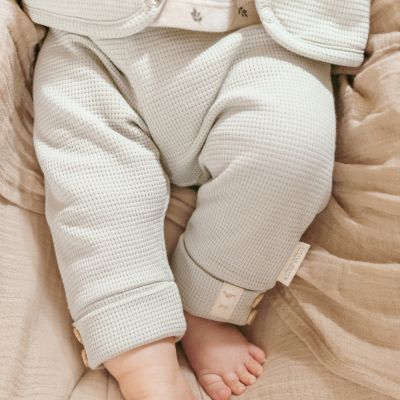 Little Dutch Broek Little Farm Wafel Soft Green 62