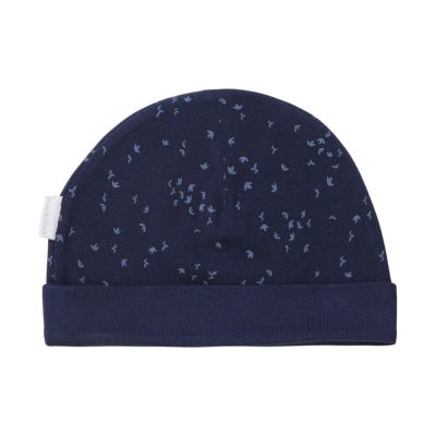 Noppies Muts Omkeerbaar Navar Print Black Iris 0-3 maanden
