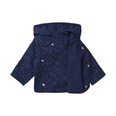 Noppies Vest Omkeerbaar Naper Print Black Iris 50