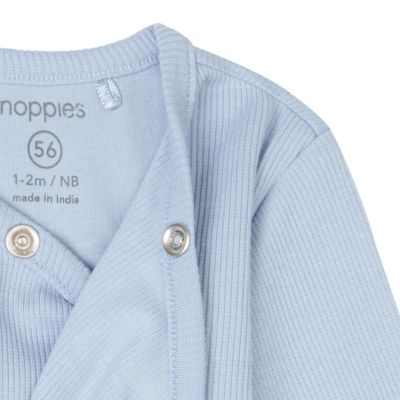 Noppies Narellan Lange Mouwen Romper - Blue Fog - Mt. 44