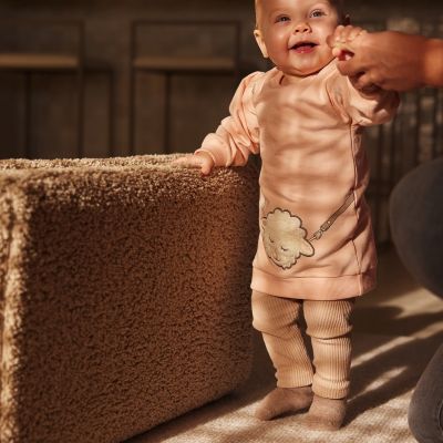 Dirkje Sweater Jurk Sheep – Maat 62 - Light Pink