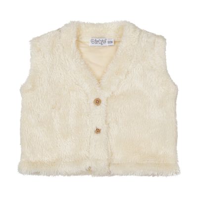 Dirkje Gilet - Maat 62 - Offwhite