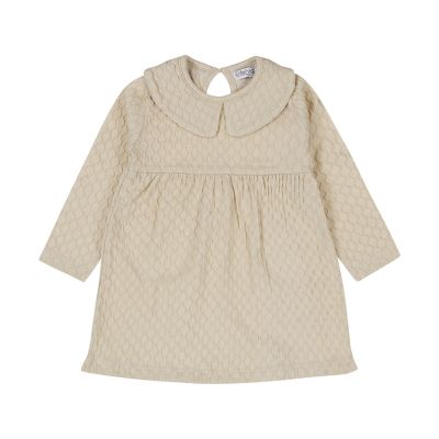 Dirkje Jurk Kraagje Beige Grey