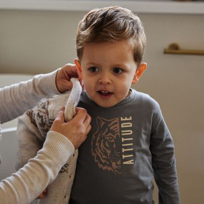 Dirkje T-shirt - Maat 56 - Tiger Grey