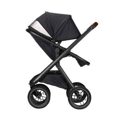 Dubatti One E5 Kinderwagen 2-in-1 Black Frame Black/Dark Brown