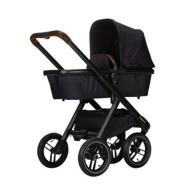 Dubatti One E5 Kinderwagen 2-in-1 Black Frame Black/Dark Brown