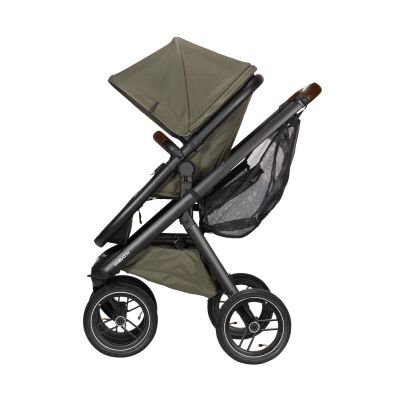 Dubatti One E5 Kinderwagen 2-in-1 Green Frame Black/Dark Brown