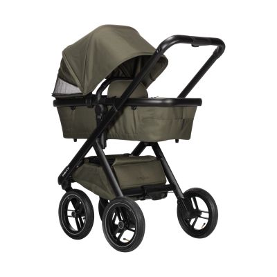 Dubatti One E5 Kinderwagen 2-in-1 Green Frame Black/Black Dubatti One E5 Kinderwagen 2-in-1 Green Frame Black/Black