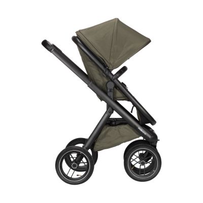 Dubatti One E5 Kinderwagen 2-in-1 Green Frame Black/Black Dubatti One E5 Kinderwagen 2-in-1 Green Frame Black/Black