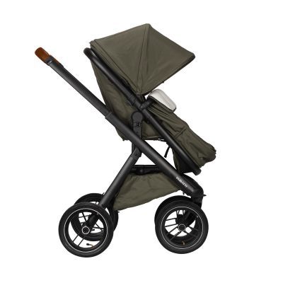 Dubatti One E5 Kinderwagen 2-in-1 Green Frame Black/Cognac