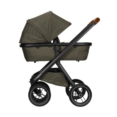 Dubatti One E5 Kinderwagen 2-in-1 Green Frame Black/Cognac
