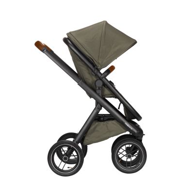 Dubatti One E5 Kinderwagen 2-in-1 Green Frame Black/Cognac