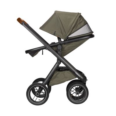 Dubatti One E5 Kinderwagen 2-in-1 Green Frame Black/Cognac