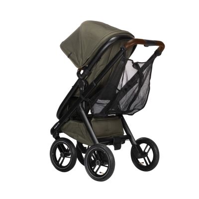 Dubatti One E5 Kinderwagen 2-in-1 Green Frame Black/Dark Brown