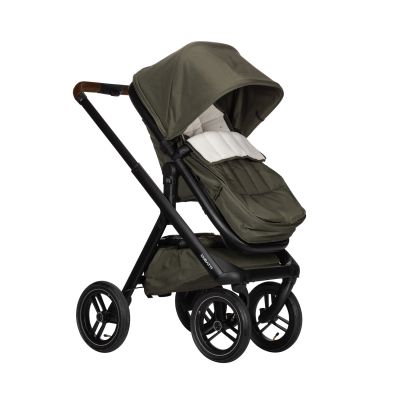 Dubatti One E5 Kinderwagen 2-in-1 Green Frame Black/Dark Brown