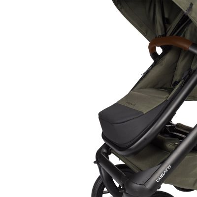 Dubatti One E5 Kinderwagen 2-in-1 Green Frame Black/Dark Brown