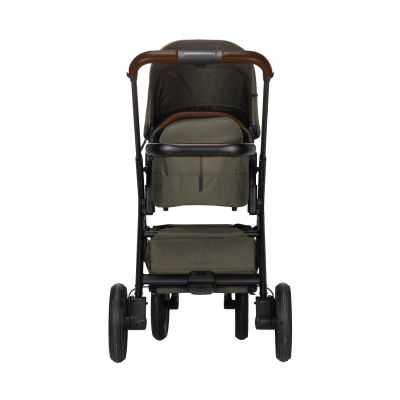 Dubatti One E5 Kinderwagen 2-in-1 Green Frame Black/Dark Brown