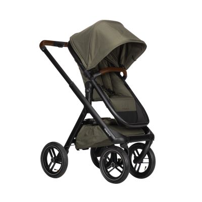Dubatti One E5 Kinderwagen 2-in-1 Green Frame Black/Dark Brown