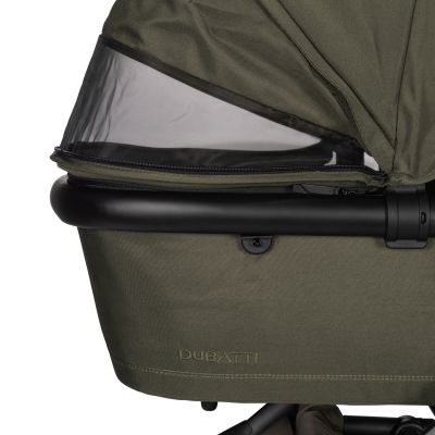Dubatti One E5 Kinderwagen 2-in-1 Green Frame Black/Dark Brown