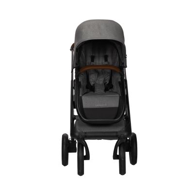 Dubatti One E5 Kinderwagen 2-in-1 Grey Frame Black/Dark Brown