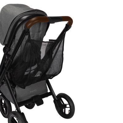Dubatti One E5 Kinderwagen 2-in-1 Grey Frame Black/Dark Brown