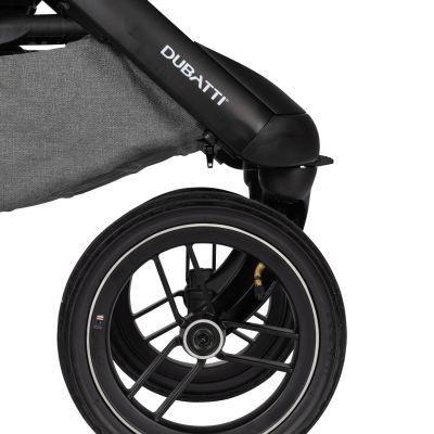 Dubatti One E5 Kinderwagen 2-in-1 Grey Frame Black/Dark Brown