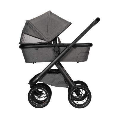 Dubatti One E5 Kinderwagen 2-in-1 Grey Frame Black/Black
