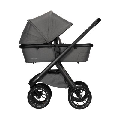 Dubatti One E5 Kinderwagen 2-in-1 Grey Frame Black/Black