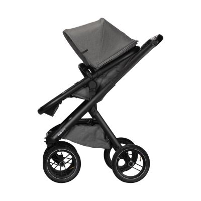 Dubatti One E5 Kinderwagen 2-in-1 Grey Frame Black/Black