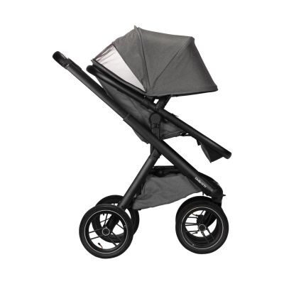 Dubatti One E5 Kinderwagen 2-in-1 Grey Frame Black/Black