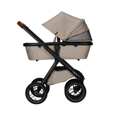 Dubatti One E5 Kinderwagen 2-in-1 Sand Frame Black/Cognac
